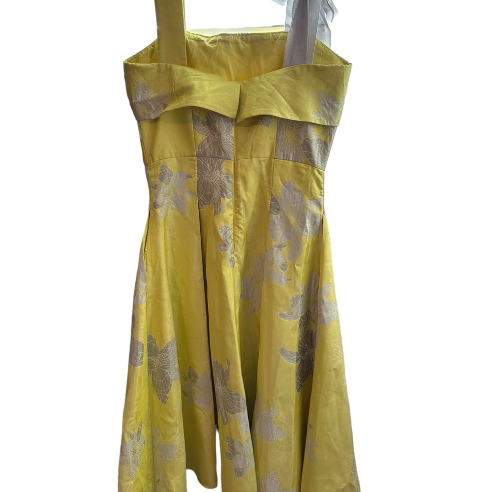 Badgley Mischka "Brianna" Dress PTP 17 Waist 14 Green - Pockets A line - Picture 4 of 16